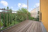Ausblick vom Balkon in Nord-Ausrichtung - 