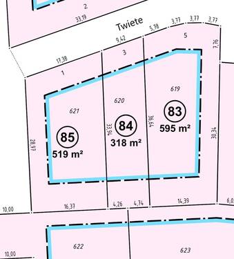 Lageplan - Reihenendhaus mit 70,40 m&sup2; in Kremperheide zum Kaufen