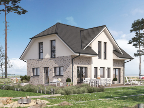 Hausaussenansicht - Ihr Danhaus mit Charme - Jetzt Haus + Bauland sichern & loslegen!