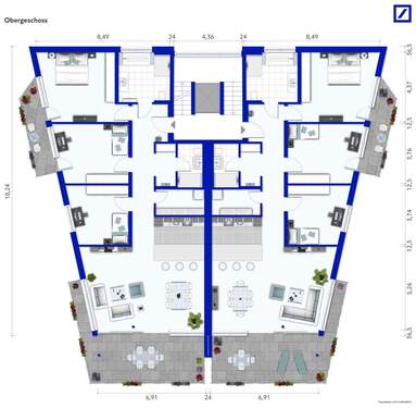 Wohnung links 2.1 - 4 Zimmer Etagenwohnung in Markdorf