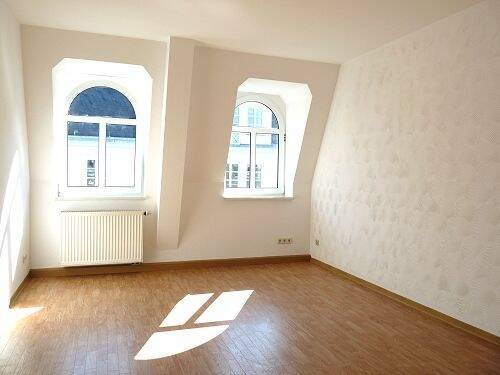 Blick ins Wohnzimmer - Helle 2-Raum-Dachgeschoss-Wohnung im Stadtzentrum Riesa´s