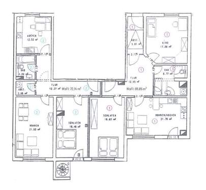 WE 1+2 - Etagenwohnung mit 159,00 m&sup2; in Leipzig zum Kaufen