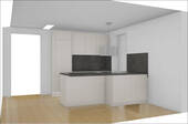 Visualisierung Küche - Etagenwohnung mit 92,00 m² in Niedernberg zur Miete