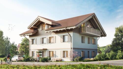 Außenansicht / Illustration - 2 Zimmer Etagenwohnung in Uffing am Staffelsee
