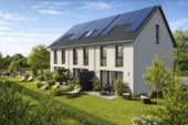 Ansicht Tageslicht - Kopie - Neubau-Reihenhäuser mit KfZ-Stellplatz, eigenem Grundstück in Stuttgart-Plieningen