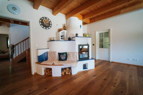 Ranch Eichendorf Wohnhaus Kamin - 