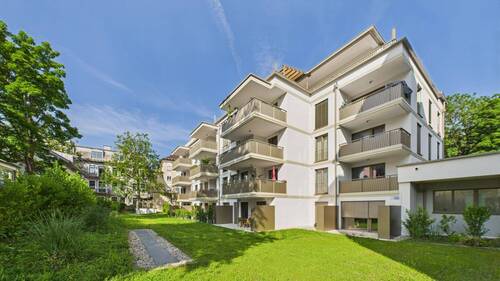 rear view residential complex - Barrier-Free Gem in the Heart of the Alpine Town Bad Reichenhall