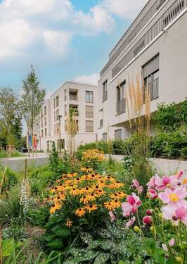 Aussenanlagen - Großzügig und modern: Barrierefreie 3-Zimmer-Wohnung in 'Landsbergs neuer Seite' - sofort beziehbar!