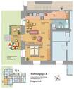 Grundriss Wohnung - Hochparterre - 2 Zimmer Etagenwohnung zur Miete in Dresden