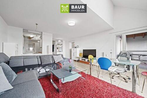 Wohnzimmer - Etagenwohnung mit 89,00 m&sup2; in Friedrichshafen zum Kaufen