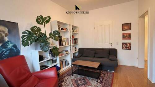 Kleines, ruhiges Wohnzimmer mit hoher Wohnqualität. - 