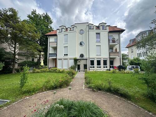 Ansicht vom Garten - 4 Zimmer Etagenwohnung in Dresden