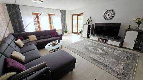 Wohnzimmer EG - Reihenendhaus mit 179,00 m&sup2; in Poppenhausen zum Kaufen