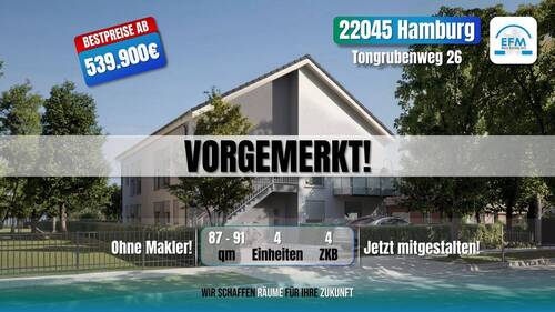 Übersicht_Vorgemerkt - ++BESTPREIS! MIET-ENERGIESPAREND++ 4 ZKB Neubau mit Garten am Ostender Teich