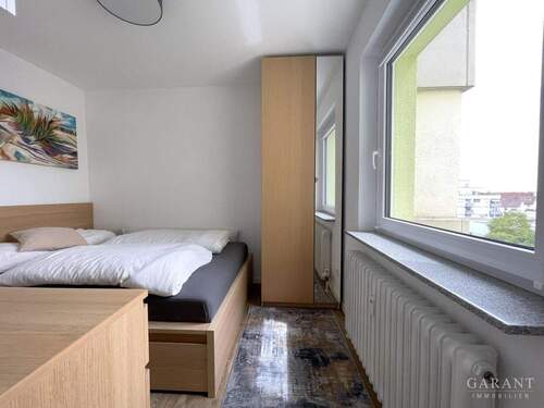 Schlafzimmer - Etagenwohnung mit 44,00 m&sup2; in Neu-Ulm zum Kaufen