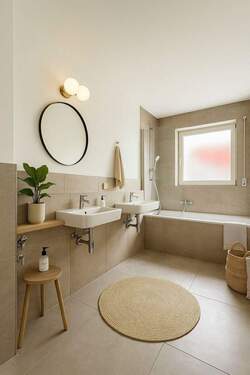 Badezimmer (KI-generiet) - 2 Zimmer Etagenwohnung zur Miete in Dresden