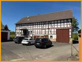 Vorderansicht des Fachwerkhauses - Einfamilienhaus mit 165,00 m&sup2; in Alsfeld zum Kaufen