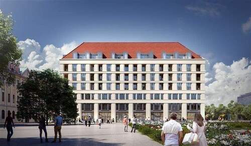 Hausansicht Südseite - Etagenwohnung mit 85,90 m² in Dresden zur Miete