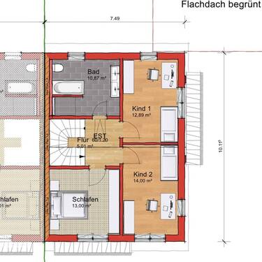 S5 OG.jpg - Doppelhaushälfte mit 119,60 m&sup2; in Schnaittach zum Kaufen