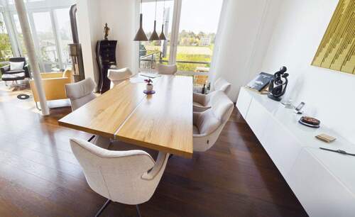 Esszimmer mit Blick ins Grüne - 