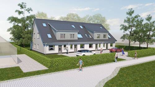1 - Wohnen im Grünen: Neubau von vier Reihenhäusern in Melchiorshausen