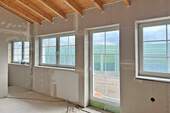 helle Fensterfront Schlafraum - 