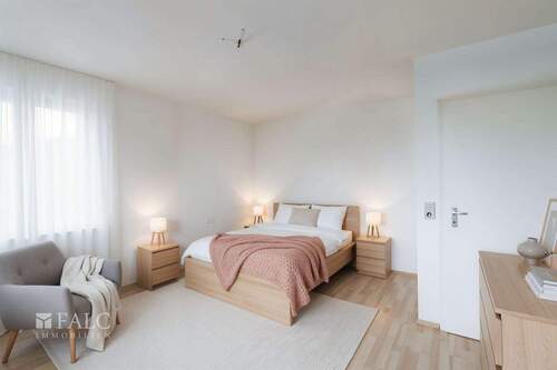 Schlafzimmer - Möblierungsbeispiel - 4 Zimmer Etagenwohnung in Eschweiler