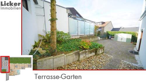 Terrasse-Garten - 4 Zimmer Etagenwohnung in Leutenbach