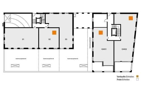 Geschossübersicht EG - 3 Zimmer Terrassenwohnung in Schleswig
