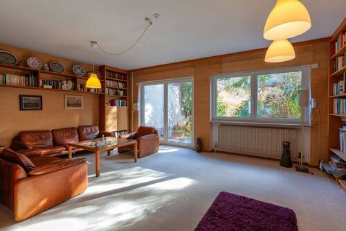 Wohnzimmer - 5 Zimmer Reihenendhaus zum Kaufen in München