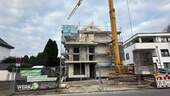 Baustelle am 1.10.25 - Richtfest im Rolandsweg: KFW 40 QNG Sonderabschreibung - jetzt KFW Förderkredit