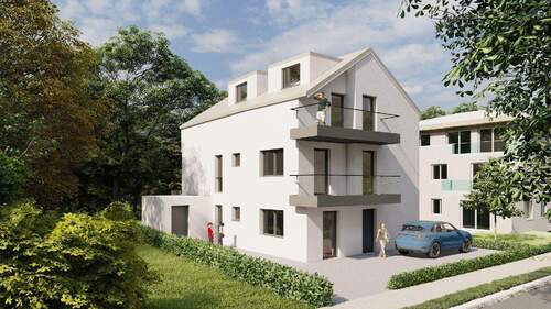 Südansicht - Etagenwohnung mit 73,30 m&sup2; in Paderborn zum Kaufen