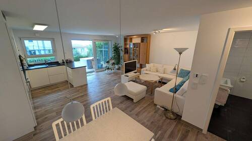 Wohn-/Koch-/Essbereich - Moderne 3-Zimmer-Eigentumswohnung in Bestlage von Schönaich