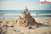 STRANDBURG - Moderner STRANDBURG-KLASSIKER, direkt am Südstrand.