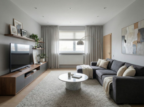 Wohnzimmer (KI-Visualisierung) - 