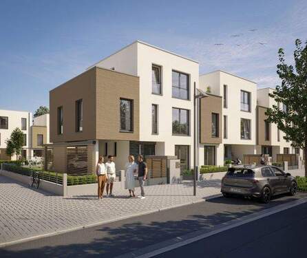 TopTen Süd Strassenansicht - Ihr exclusives Townhouse am Riedberg wartet auf Sie 