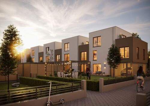 TopTen Gartenansicht mit Freisitz - Platz für die GANZ GROSSE Familie: Attraktives Townhouse mit vielfältigen Wohnmöglichkeiten Riedberg