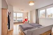 Schlafzimmer mit Dachterrasse - 