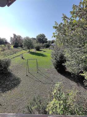 Balkonausblick im DG in den Garten - 