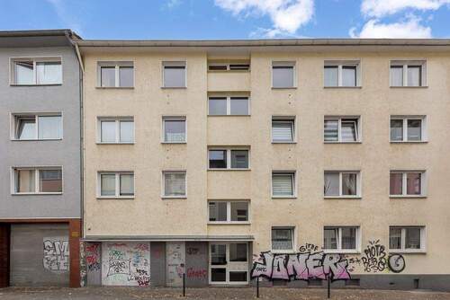 Aussenansicht aktuell - 3 Zimmer Etagenwohnung zum Kaufen in Köln