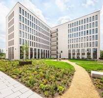Direkt am BER: Moderner, flexibler Büroplatz 1.12 - möbliert, Empfang - Schönefeld Kienberg