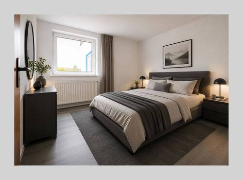 Schlafzimmer 2 Beispielbild - Attraktive 3-Zimmer-Erdgeschosswohnung mit Balkon in Lindlar-Frielingsdorf