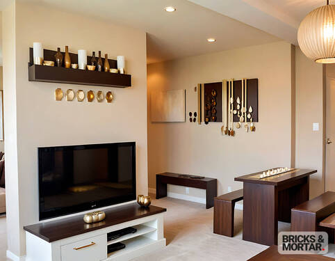 Wohnzimmer (virtual staged) - +++ Wunderschöne 2-Zimmer Wohnung in sehr zentraler Lage +++