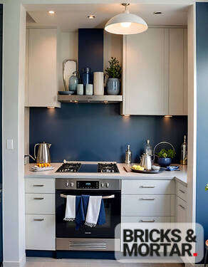 Küche (virtual staged) - 2 Zimmer Etagenwohnung in Dresden