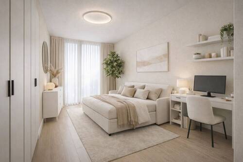 Zimmer I - Gestaged - 4 Zimmer Etagenwohnung zum Kaufen in Augsburg