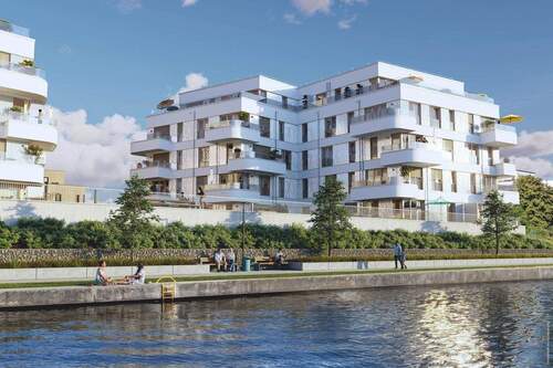 Außenvisualisierung_7 - Barrierefreie 3 Zimmer-Wohnung mit ca. 84m² samt Dusche , Gäste-WC, Terrasse und Garten