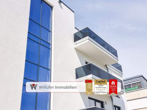 Gebäudeansicht - Provisionsfreier Neubau I Balkon I Parkett I 2 Bäder I PKW Stellplatz I Bezugsfrei