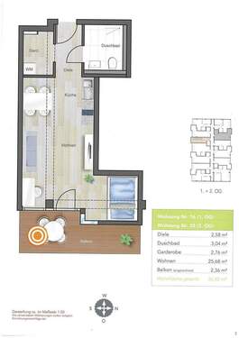 Plan Wohnung 16-1 - 