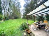 Wohnung 3, Terrasse mit Blick in den Garten - 