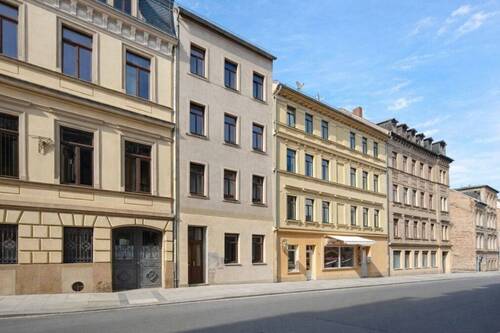Hausansicht Straße - Mehrfamilienhaus, Wohnhaus in Altenburg zum Kaufen